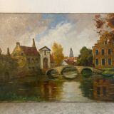 View of Bruges signed Mascart