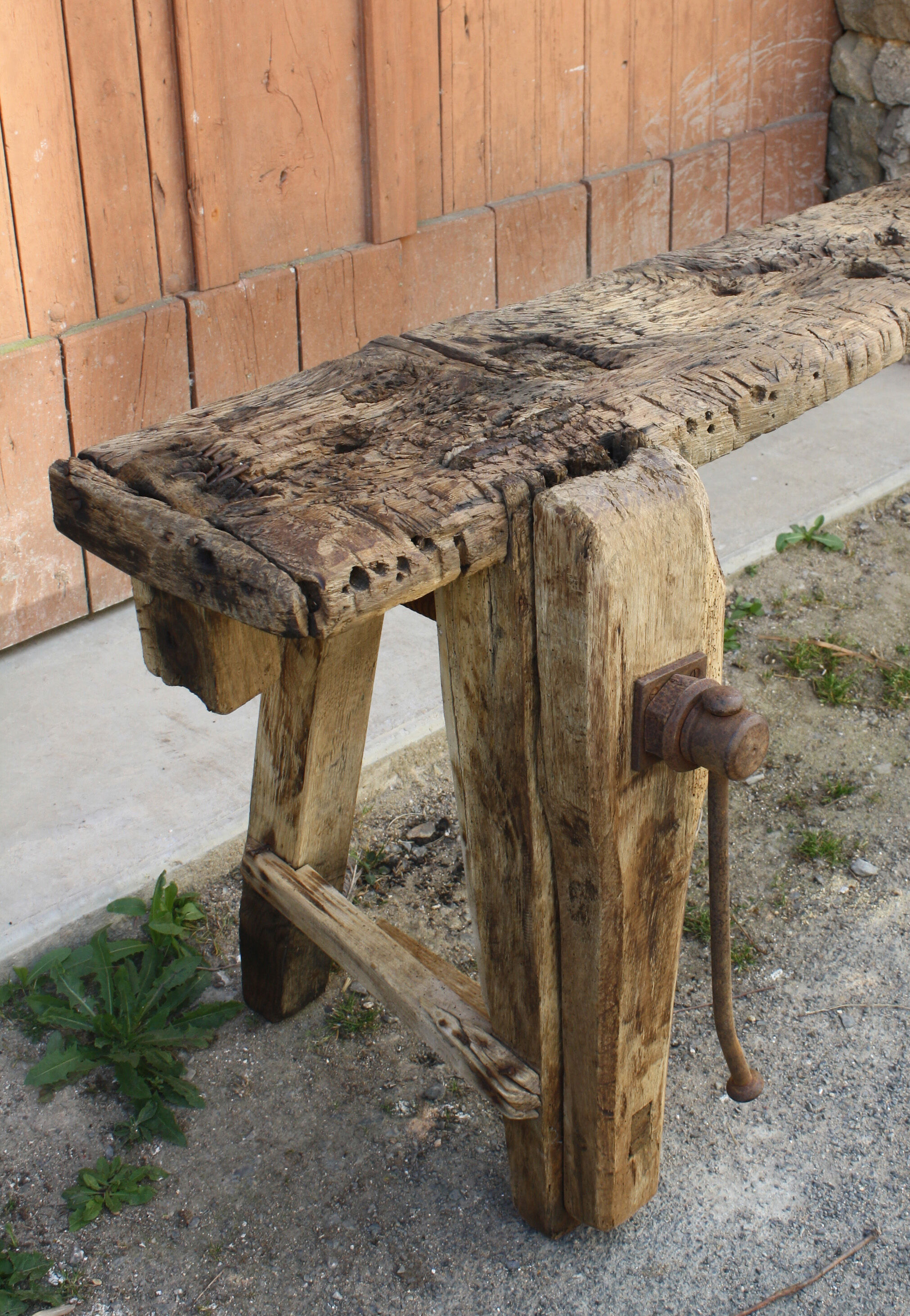 Etabli de menuisier en bois