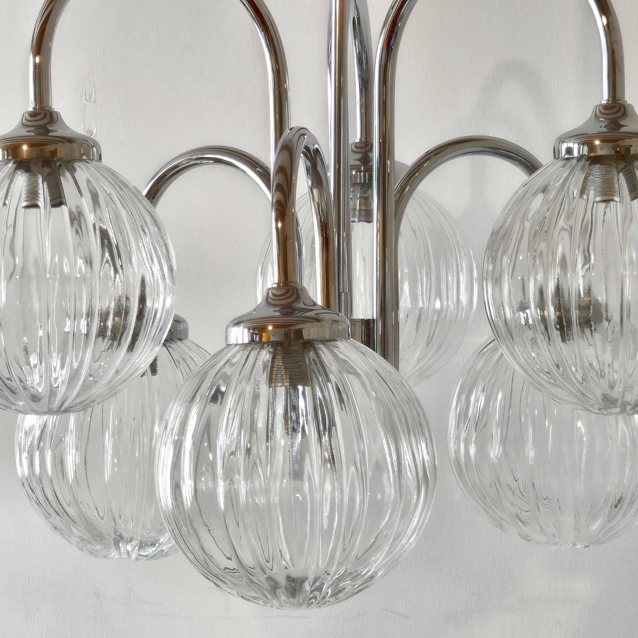 Lustre vintage 6 boules 1970