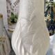 Molded pressed glass vase. Art deco