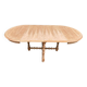 Round extendable farmhouse dining table, stripped, Louis XIII style from the 1960s.