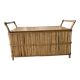 Coffre banc rotin vintage