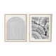 Pair of giclee prints, abstract wall art set of two, 50x70cm