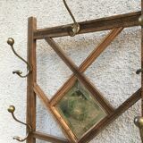 Old coat rack with mirror