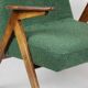 Green Boucle Bunny Armchair by Józef Chierowski, 1970s