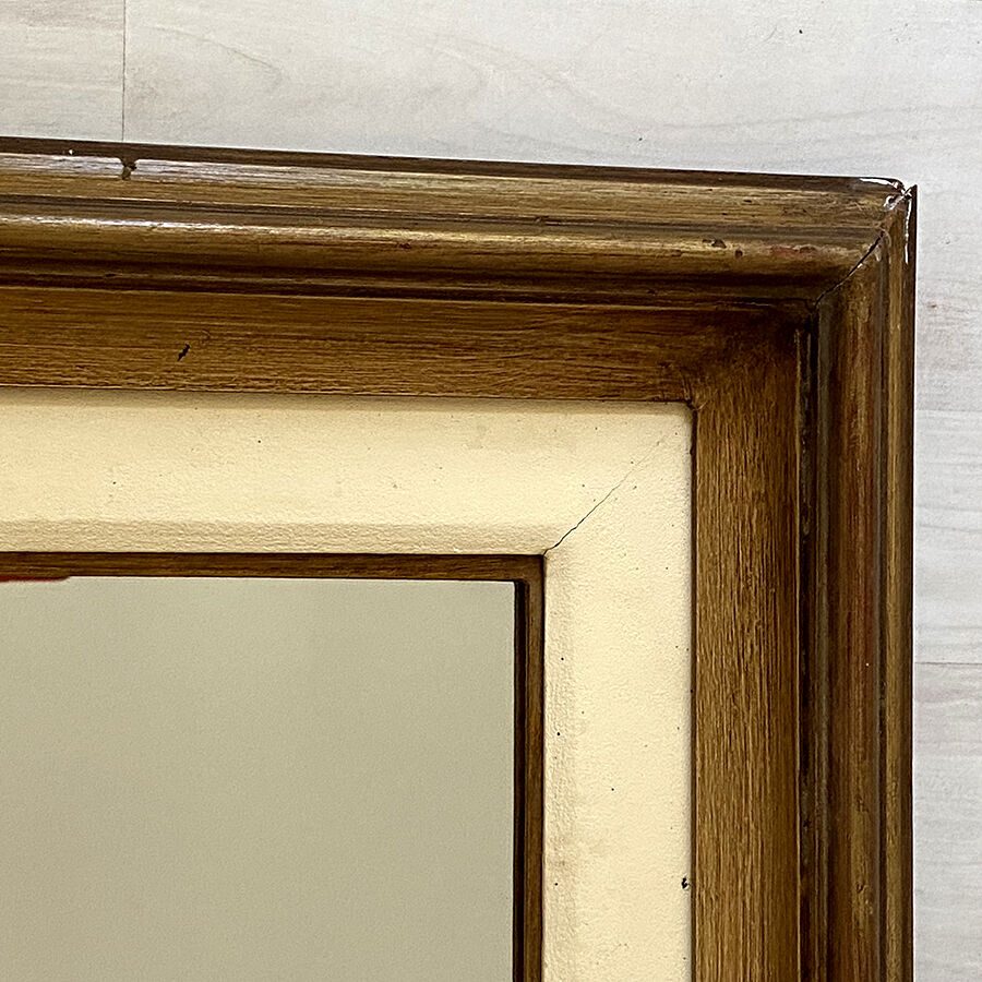 Wooden frame mirror