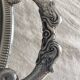 Stainless steel dish Jean Couzon with fish handles