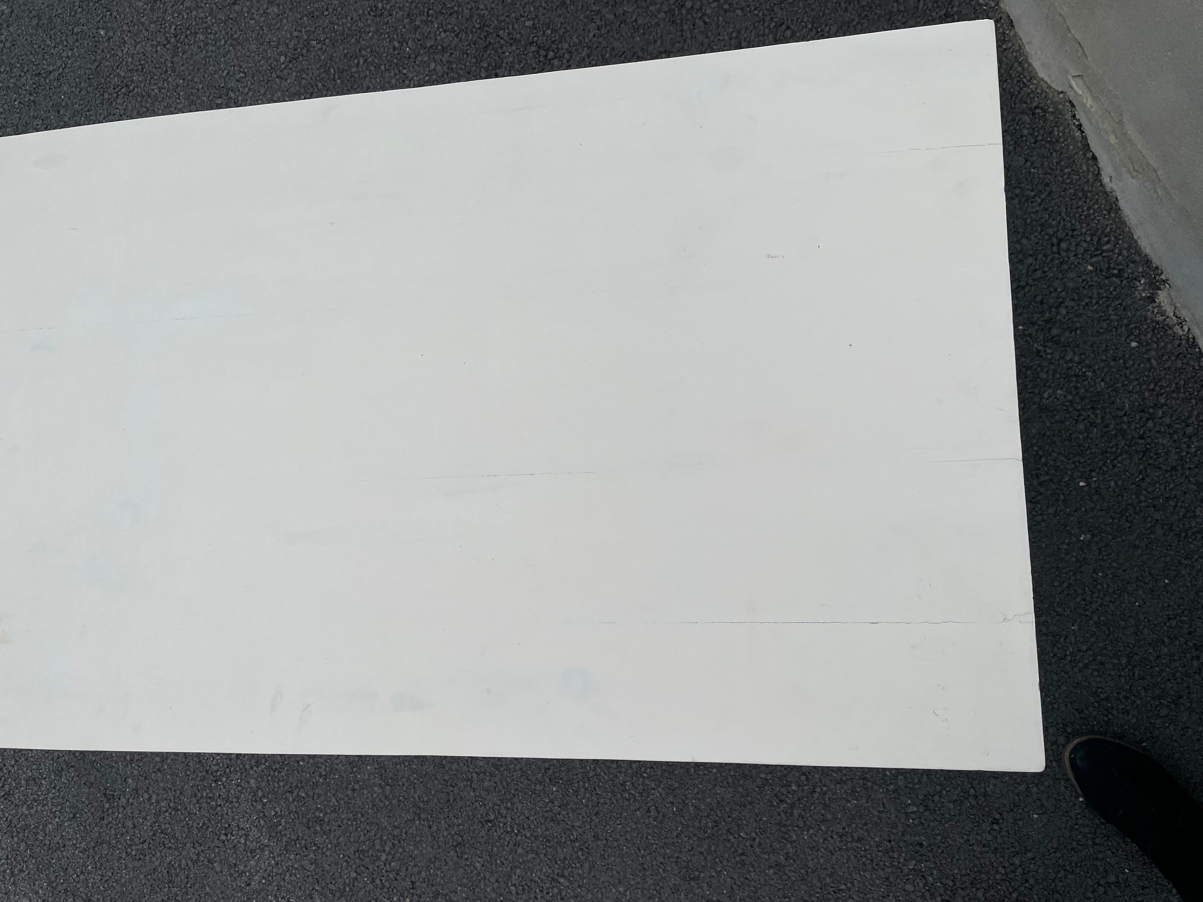 Moulded white sideboard