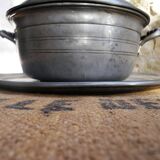 Soup bowl and its tin tray