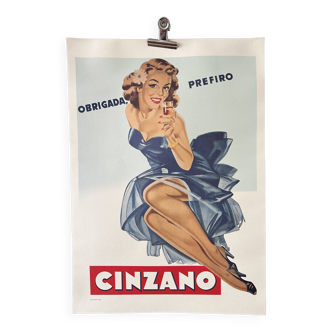 Cinzano advertising poster