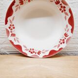 Set 4 pink hollow plates