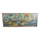 Large vintage mosaic wall fresco 1950