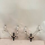 Pair of 1940 wall lights attributed to René Drouet