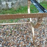 Table basse ancien avec plateau marbre vintage