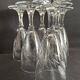 Champagne flutes in cut crystal