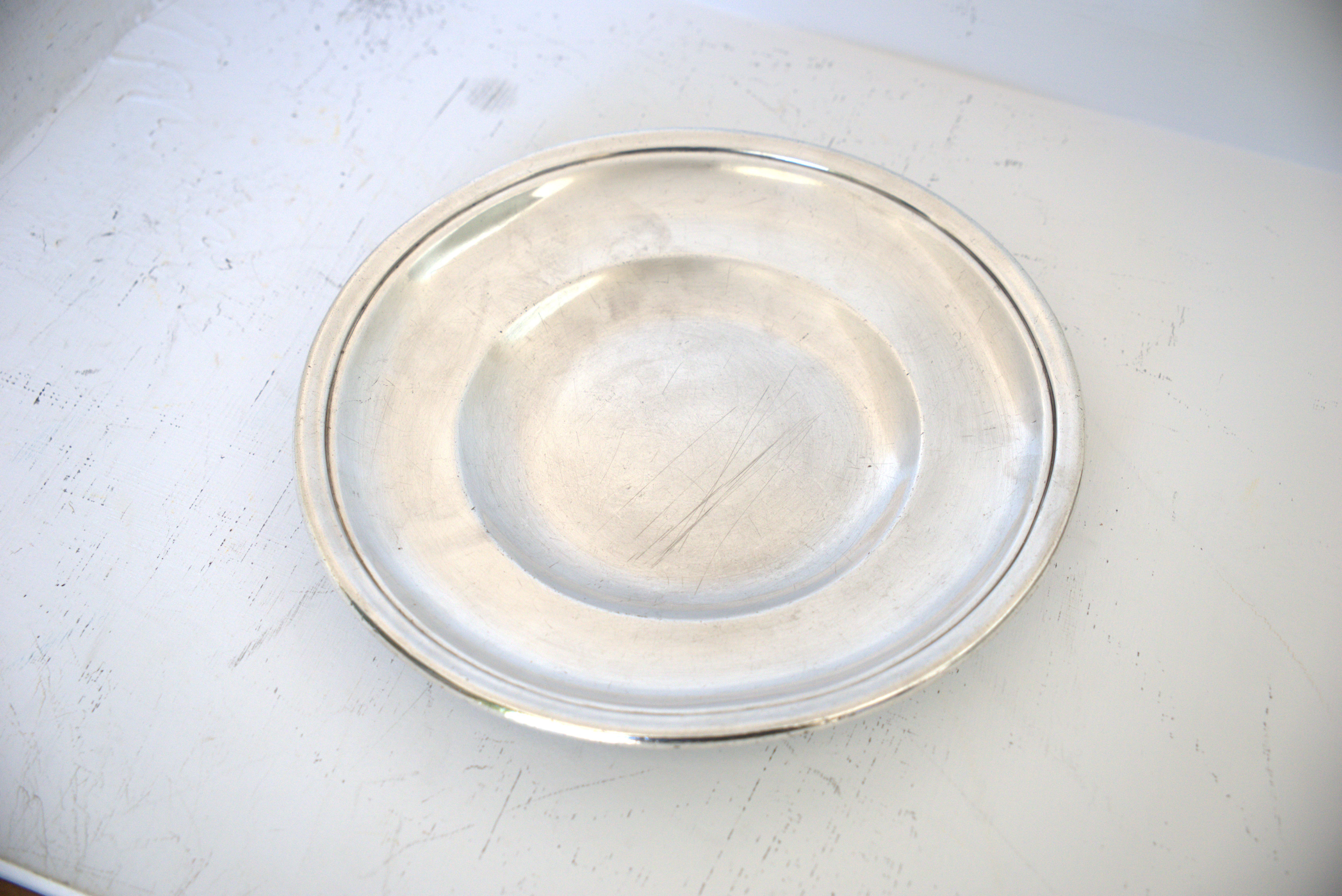 Set of silver-plated serving dishes