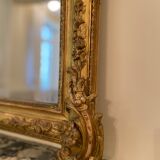 Old mercury mirror with pediment