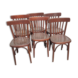 Série de 6 chaises de - bistrot thonet