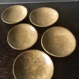 Set of ceramic bread plates