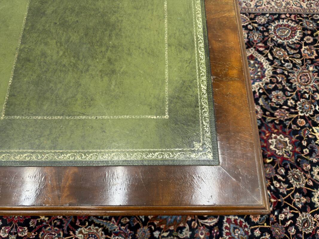 Large Antique English Desk Partnerdesk