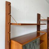 Bibliothèque en teck, Norvège des années 1960
