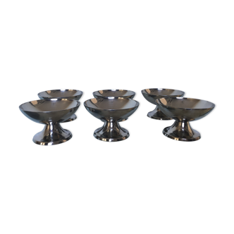 Coupe à glace inox lot de 6