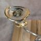 Vintage chandelier in silver-plated metal