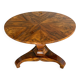 Biedermeier Period Round Walnut Table, Germany, circa 1840