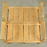 Trybo series pine dining chairs (4) by Edvin Helseth for Stange Bruk, Norway 1960s