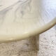 Vintage Marmorino coffee table with sculptural base, Danish modern style 1991