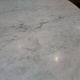 Table basse marbre et laiton années 60