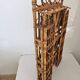 Beautiful Peacock wall shelf, made of rattan, 1960s