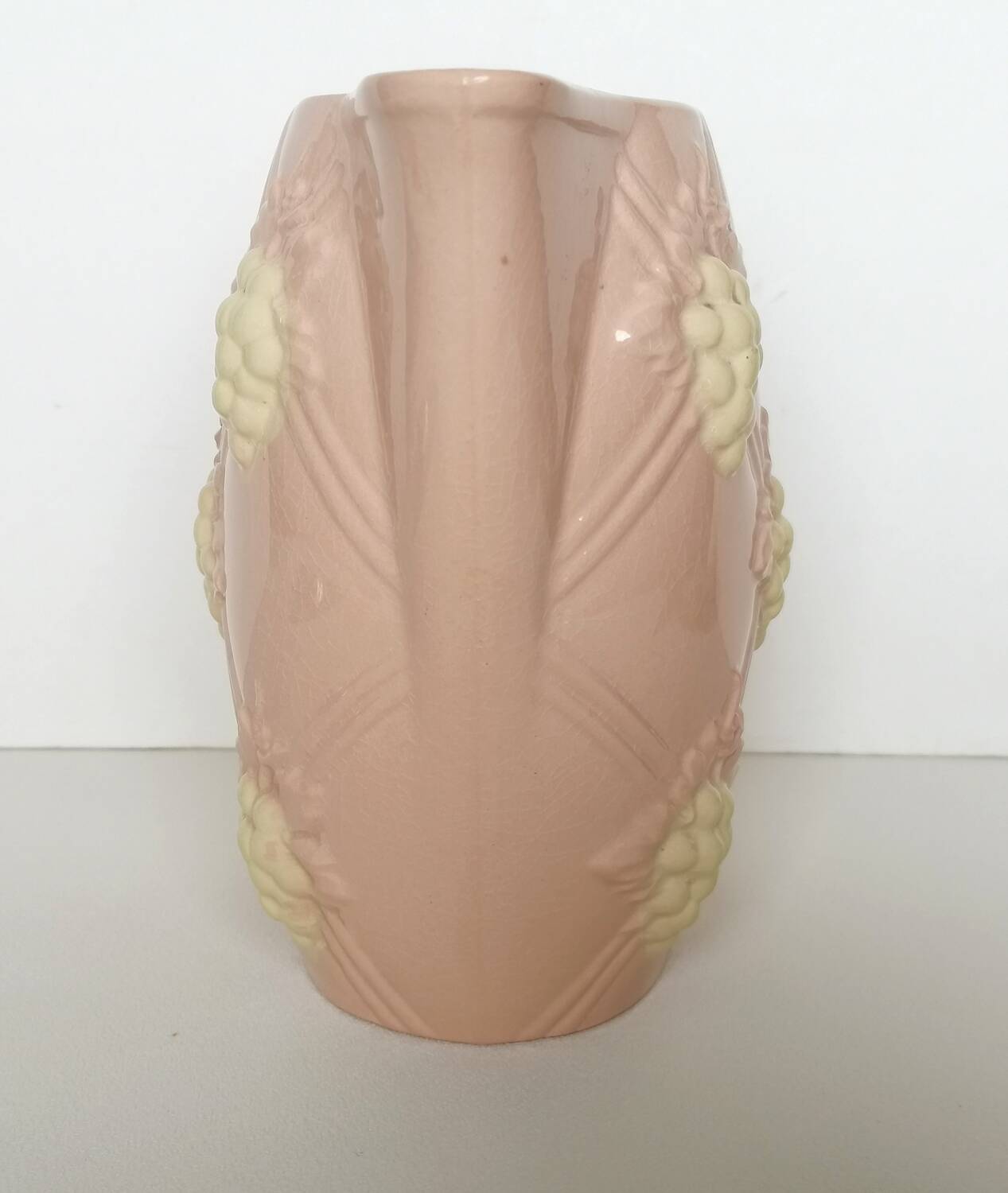 Pitcher slip digoin sarreguemines grape decor