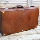 Old leather suitcase