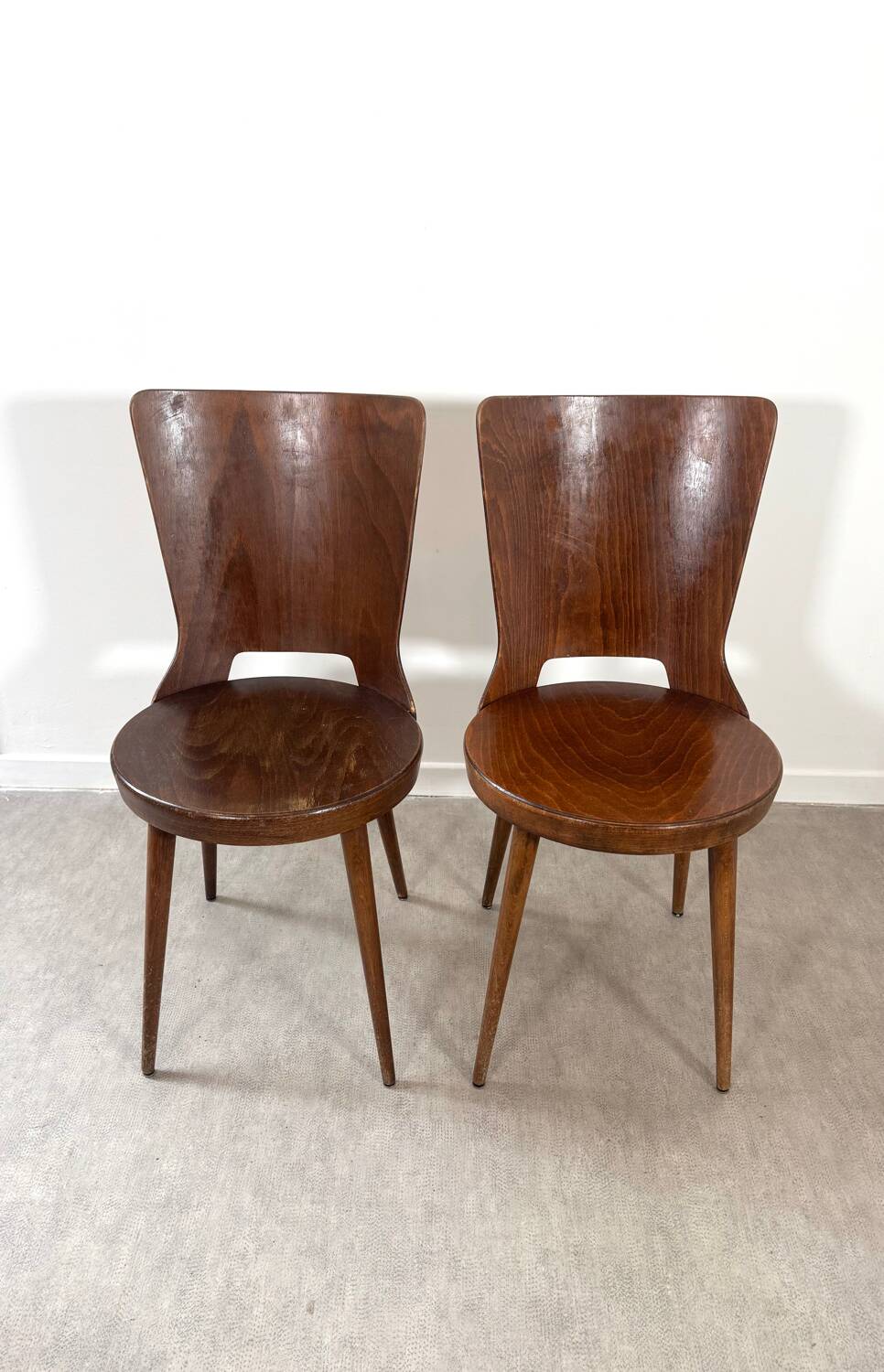 Pair of Baumann “Dove” chairs
