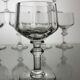 Set of 6 glasses balloons with Venetian ribs