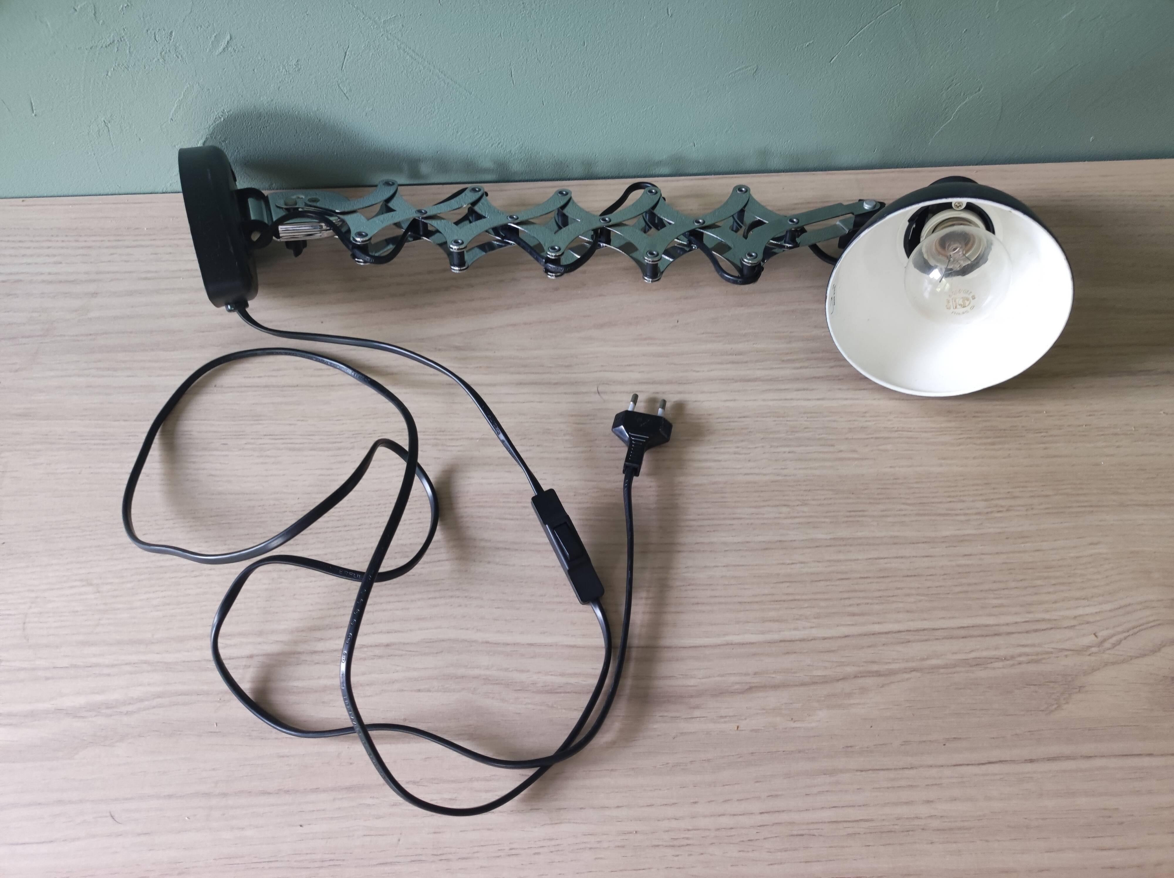 Wall lamp accordion style design industrial workshop