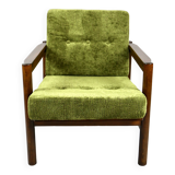 Vintage armchair in green olive, 1970s