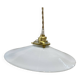 Vintage white opaline pendant light