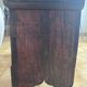 Rustic antique chest made of solid wood