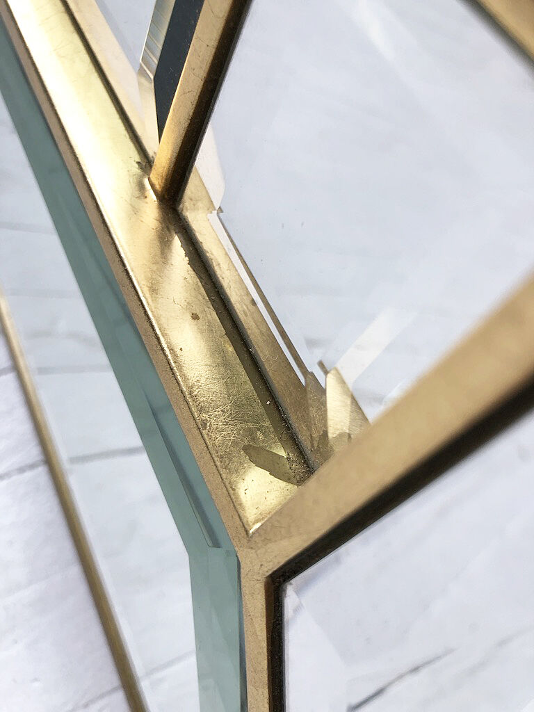 Italian design milked gold mirror