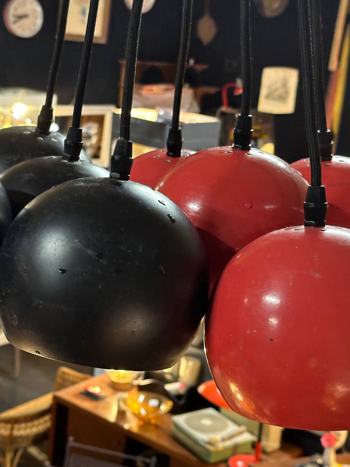 Two-tone eyeball chandelier
