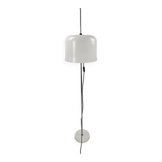 Vintage floor lamp with plastic shade, height adjustable