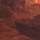 Original Tableau Ancient Landscape 19th Century Erupting Volcano