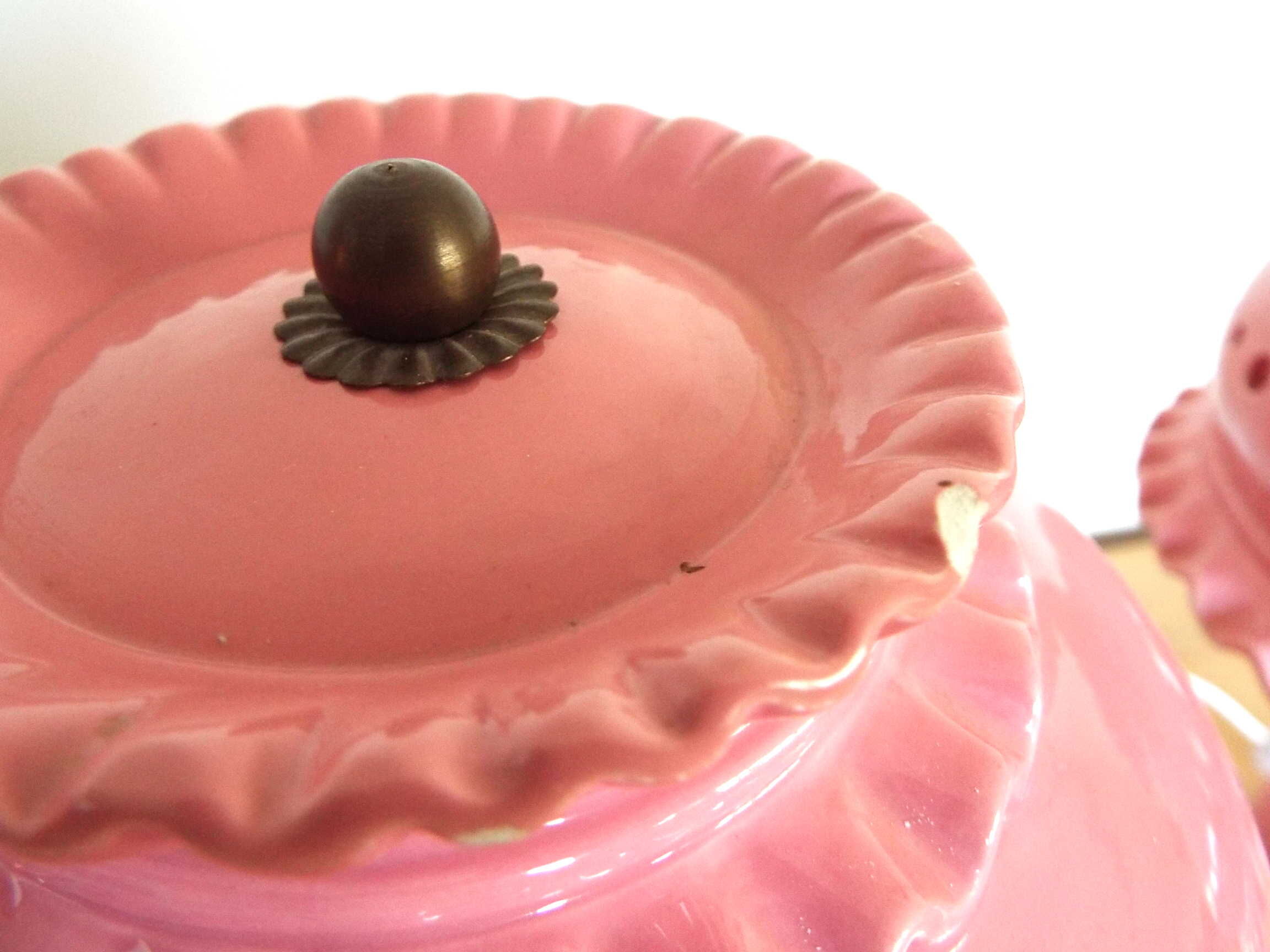 Pair of ceramic lamps