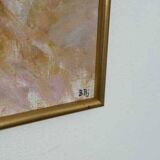 Original Swedish oil on canvas – “Frukt” by Bente Bjerregaard – dated 1989 – vintage & framed 59 × 70 cm