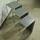 Ensemble de 3 tables gigognes post-modernes, Pays-Bas 1970s