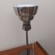 Lampada da tavolo "Glas" in vetro opalino e acciaio cromato