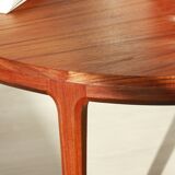 Round teak coffee table - Johannes Andersen - CF Christensen from Silkeborg
