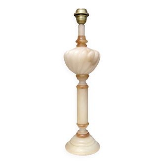 Alabaster and marble lamp base